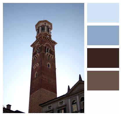 Torre Dei Lamberti Verona Architecture Image